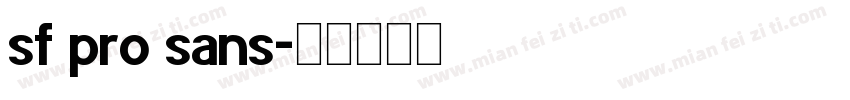 sf pro sans字体转换